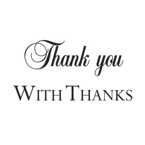 Thank You Clear Stamp JWS017
