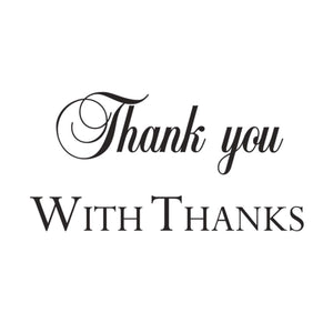 Thank You Clear Stamp JWS017