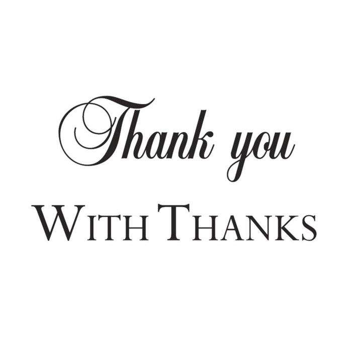 Thank You Clear Stamp JWS017