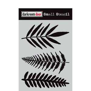 Ferns Small Stencil Darkroom Door
