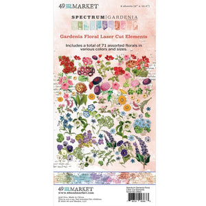 Gardenia Floral Laser Cut Elements 49 & Market
