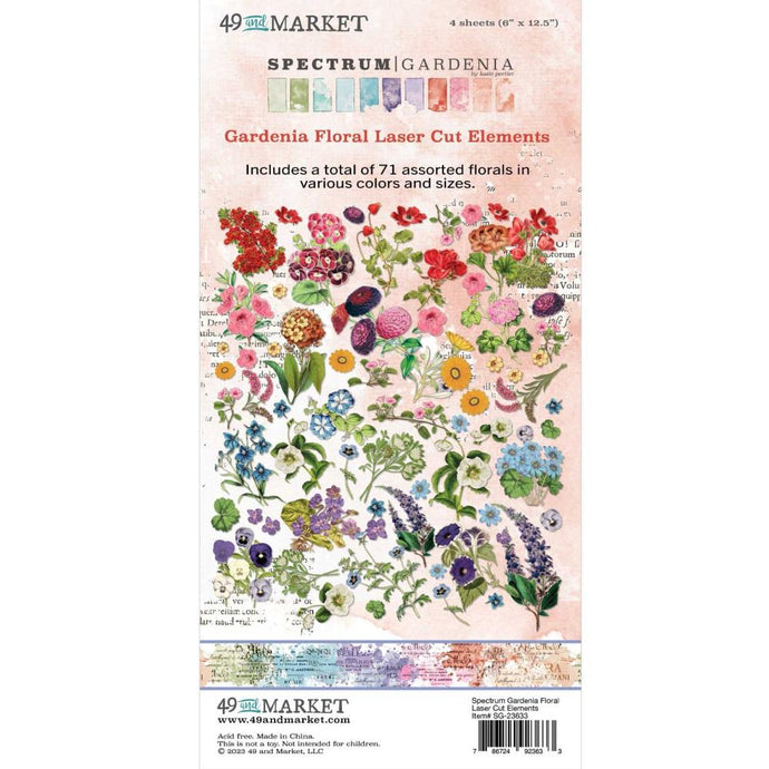 Gardenia - Floral Laser Cut Elements 49 & Market