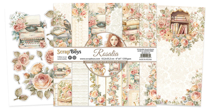 Rosalia 6x6” Paper Pad Scrap Boys