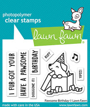 Load image into Gallery viewer, Pawsome Birthday Stamp Lawn Fawn LF3162