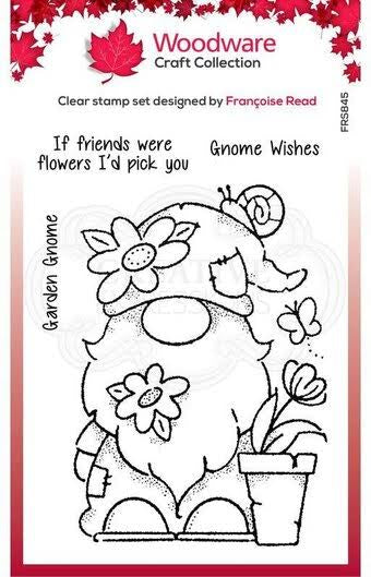 Garden Gnome 4x6 Clear Stamp FRS845