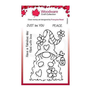 Flower Power Gnome 4x6 Clear Stamp Set FRS844