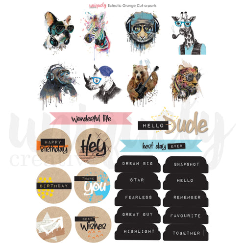 Eclectic Grunge Cut A Part Sheet