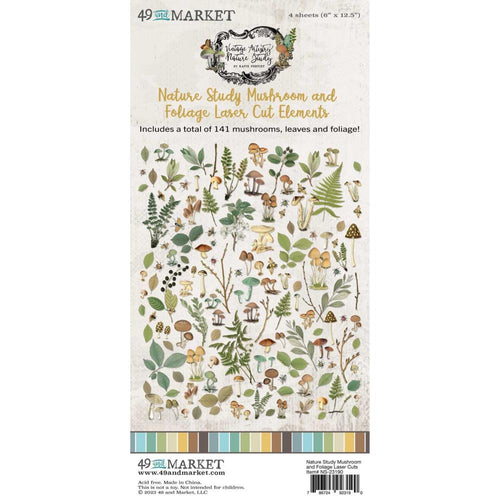 Nature Study - Mushrooms and Foliage Laser Cut Elements 49 and Market hi