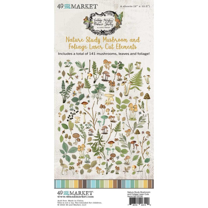 Nature Study - Mushrooms and Foliage Laser Cut Elements 49 and Market hi