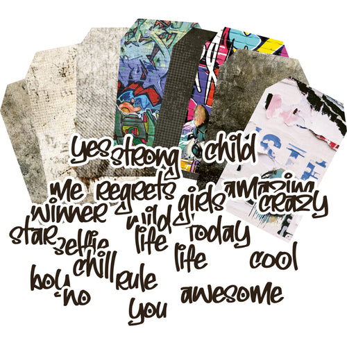 Eclectic Grunge Tags & Titles UCP2566