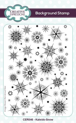Kaleido-Snow Rubber Stamp CER046