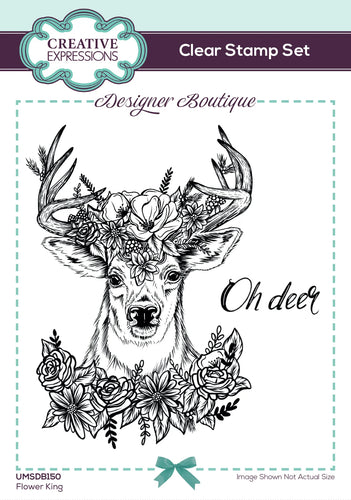 Flower King 4x6 Clear Stamp Set UMSDB150