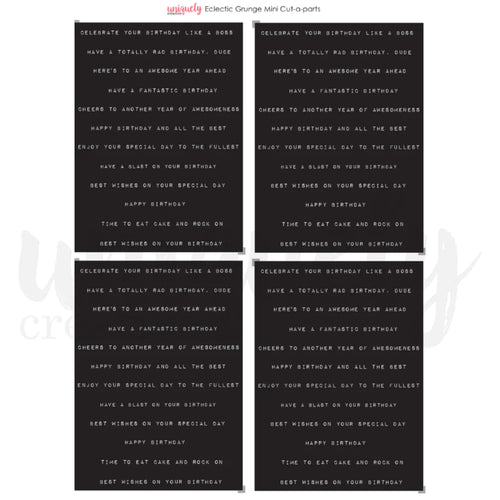 Eclectic Grunge Mini Cut A Part Sheet