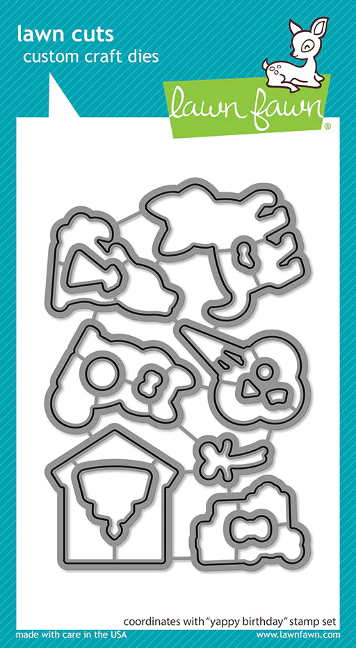 Yappy Birthday Metal Die Lawn Fawn LF3159