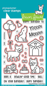 Yappy Birthday Metal Die Lawn Fawn LF3159