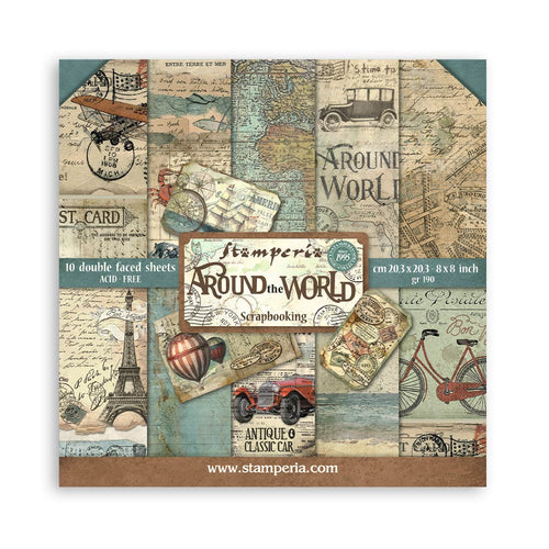Around the World 8x8” Paper Pad