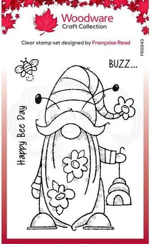 Bee Gnome 4x6 Clear Stamp Set FRS843