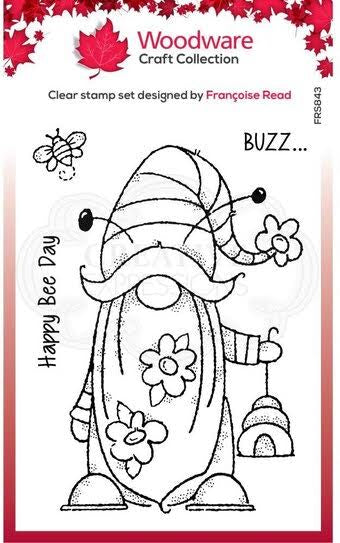 Bee Gnome 4x6 Clear Stamp Set FRS843