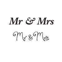 Mr & Mrs Clear Stamp JWS016