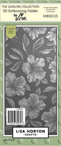 Hibiscus 3D Slimline Embossing Folder and Die Lisa Horton