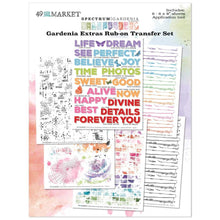 Load image into Gallery viewer, Gardenia - Extras 6x8 Rub On Transfer Set 49 &amp; Market