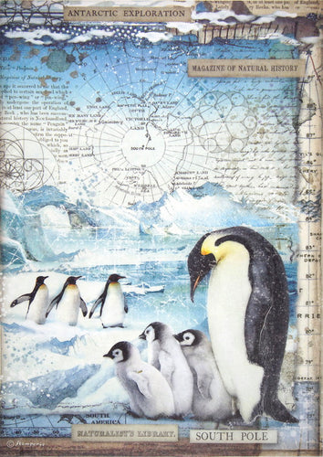 Penguins Decoupage Paper A4