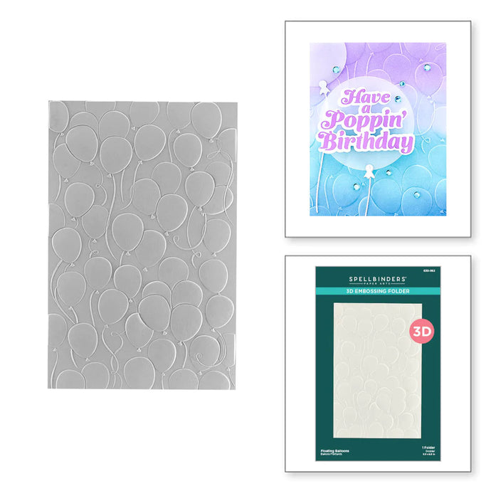 Floating Balloon 3D Embossing Folder Spellbinders