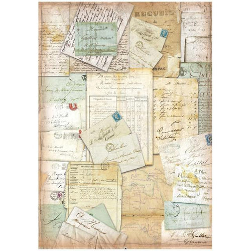 Around The World Letters Decoupage Paper A4