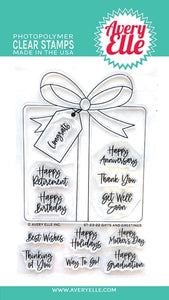 Gifts & Greetings Clear Stamp Avery Elle