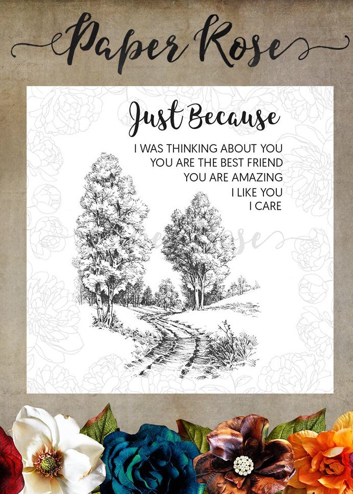 Into the Woods Clear Stamp 17001 by Paper Rose