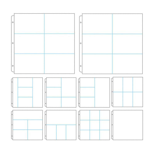 Album Refills - Assorted Dividers 12x12 (10pc - No Paper Insert)