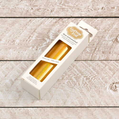 Foil - Gold (Iridescent Shavings Pattern) - Heat activated