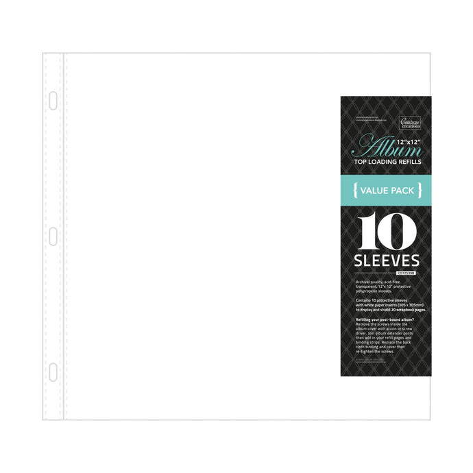 Album Refills - Standard 12x12 (10pc - White Paper Insert)