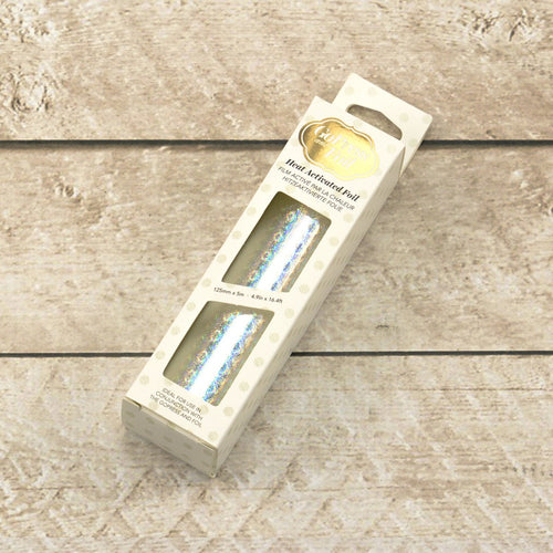 Foil - Silver (Iridescent Sequin Pattern) - Heat activated