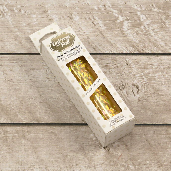 Foil - Gold  (Iridescent Triangular Pattern) - Heat activated