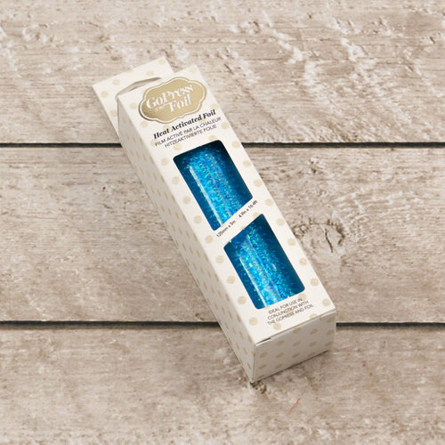 Foil - Cyan (Iridescent Flakes Pattern) - Heat activated