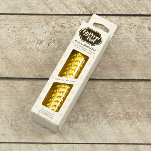 Foil  - Gold (Iridescent Square Pattern) - Heat activated