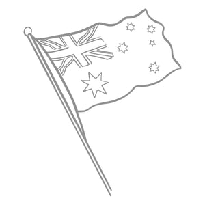 Mini Stamp - Sweeping Plains - Aussie Flag (1pc)