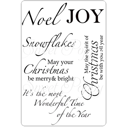 Merry & Bright A6 Stamp by Sweet Poppy spstmp_merry