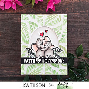 Tropical Leaves A2 Stencil SC-245 by Picket Fence
