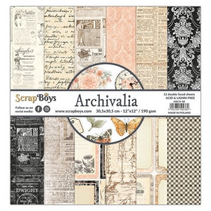 Archivalia 12x12 Paper Pack Arch-08 Scrap Boys