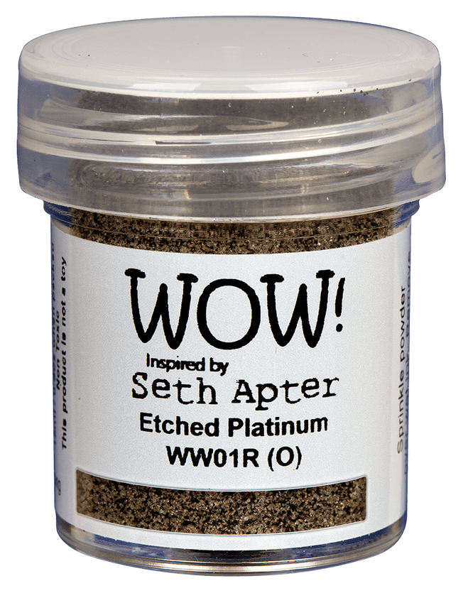 Etched Platinum Wow Embossing Powder by Seth Apter