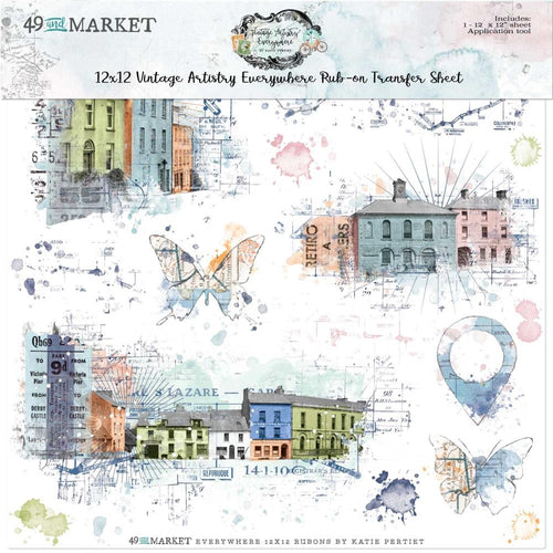 Everywhere - 12x12 Rub On 49 & Market