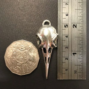 Metal bird skull