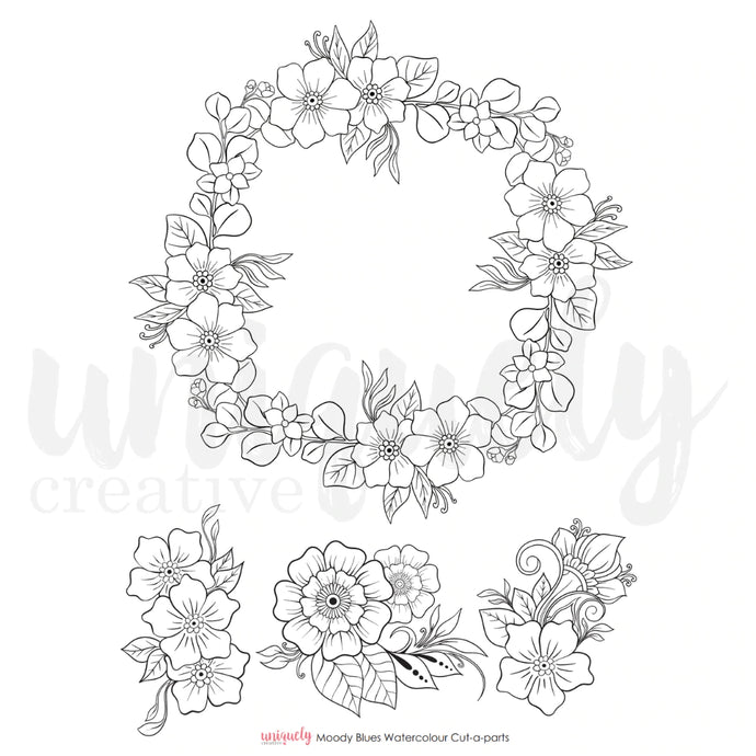 Moody Blues Watercolour Cut-a-part
