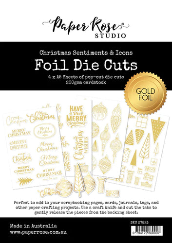 Christmas Foil Die Cuts Gold - 27823