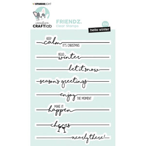 Friendz Hello Winter Greetings Stamp Set 281