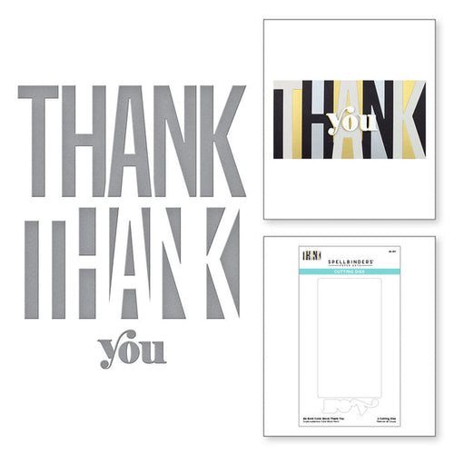 Thank You - Be Bold Colour Block Spellbinders S5-477