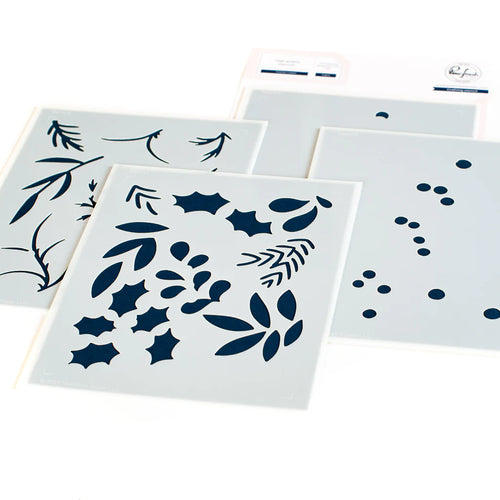 Festive Leaves Stencil Set 176122 by Pink Fresh