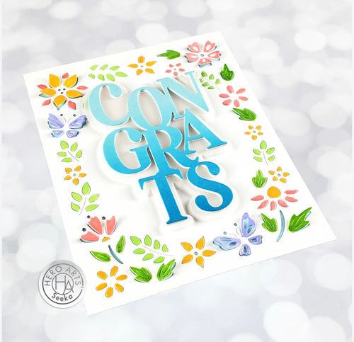 Floral Border Fancy Die